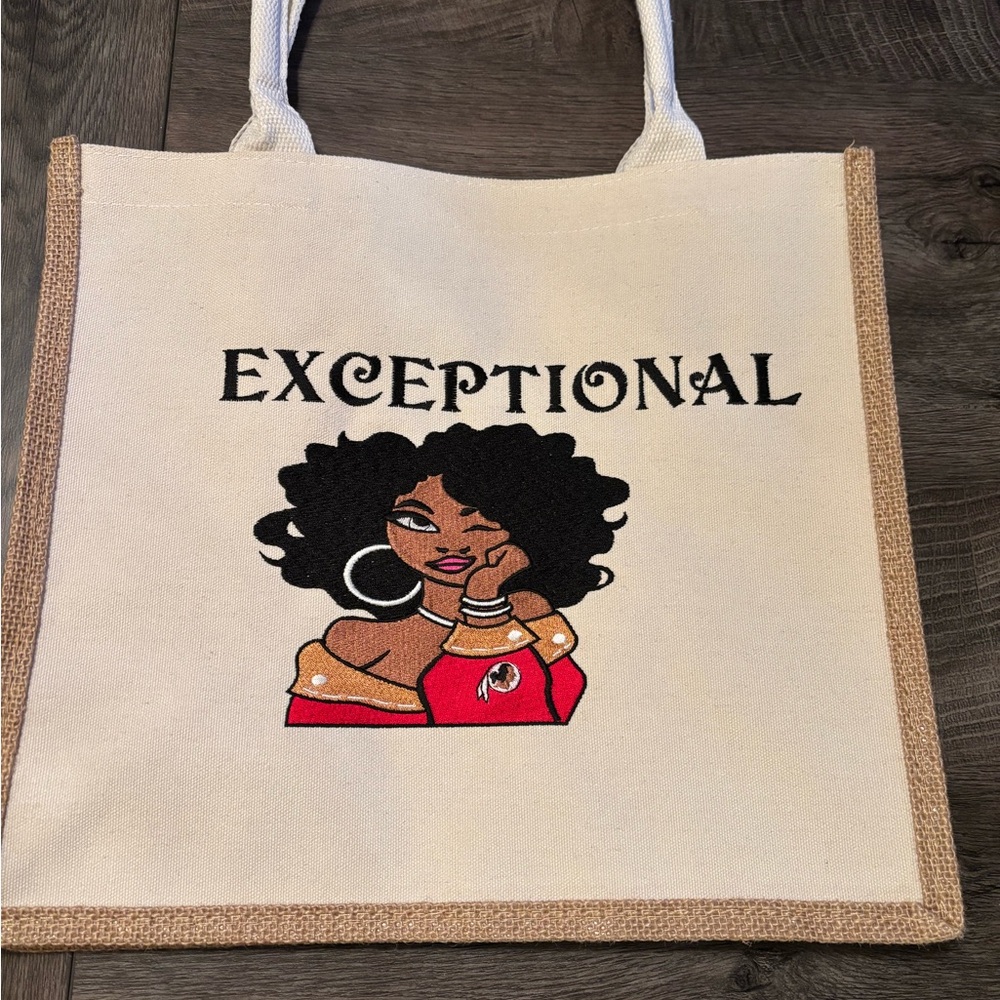 Stylish Canvas Tote - Cream and Tan
